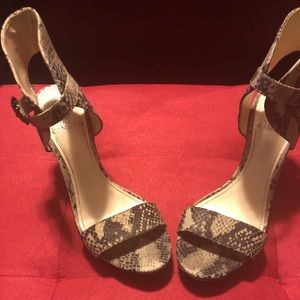 Vince Camuto Taupe Ankle Strap Sandal